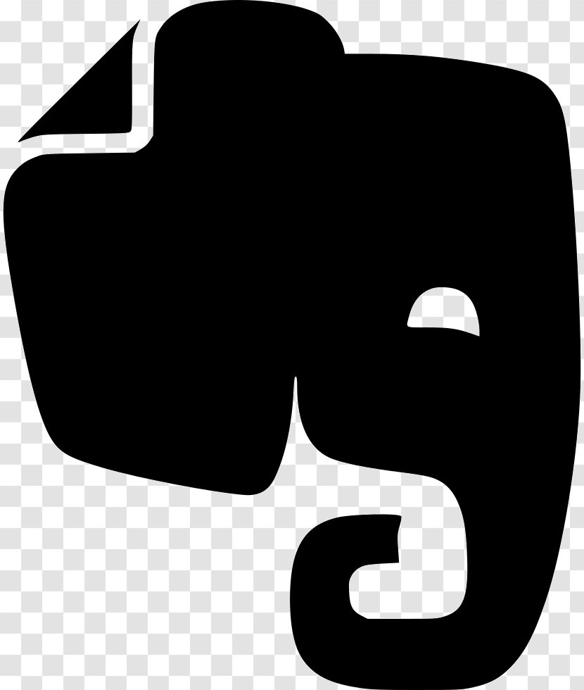 Evernote - Black And White Transparent PNG