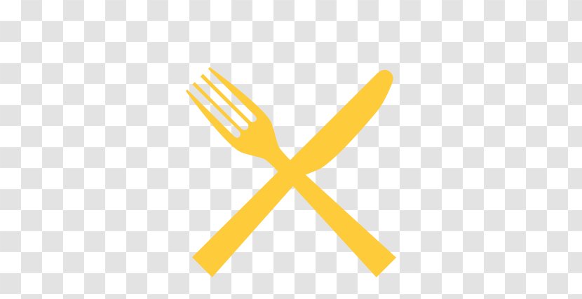 Fork Buffet Spoon Plate Logo - Yellow - Bbq Party Transparent PNG