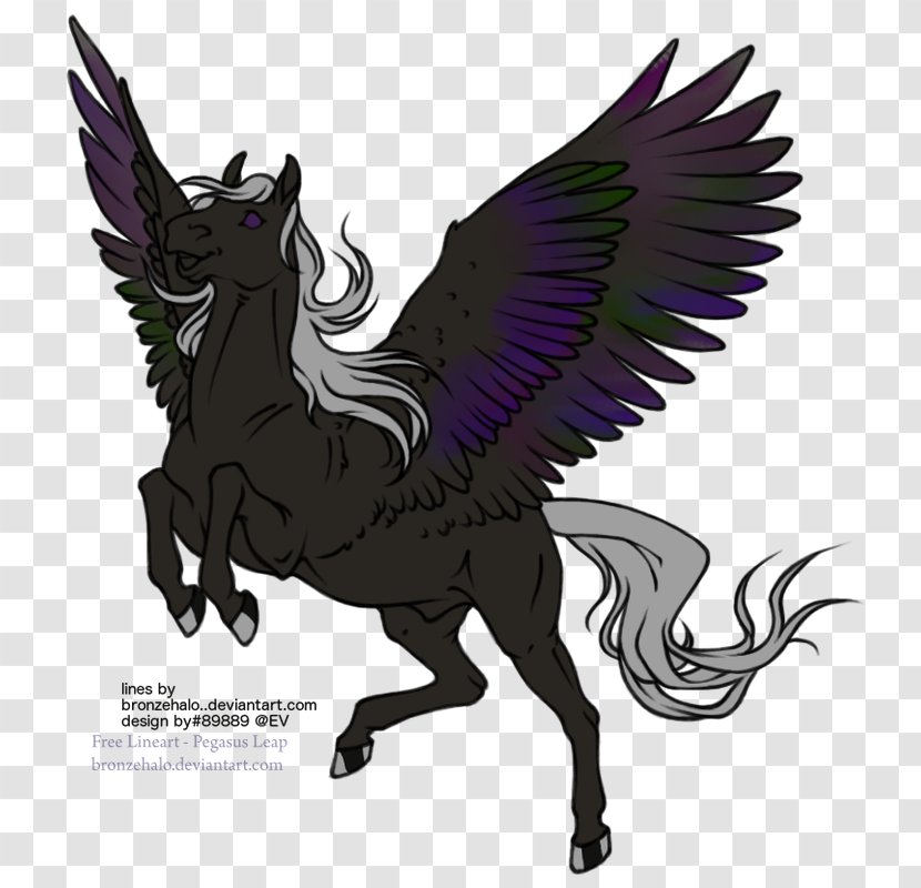 Horse Pegasus Art Legendary Creature Unicorn - Line Transparent PNG