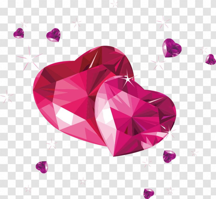 Diamond Pearl Jewellery Pink Bracelet - Brilliant - Heart Transparent PNG