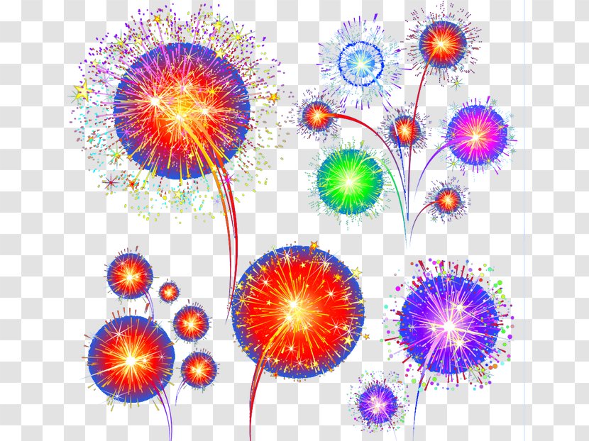 Petal Purple Pattern - Fireworks Transparent PNG