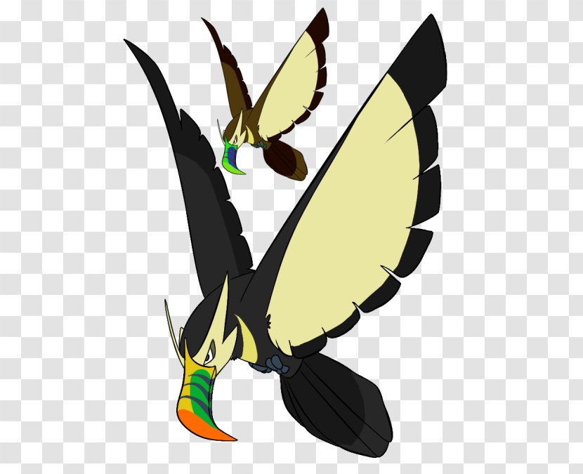 Butterfly Absol Bird Moth Pterygota - Colorful Toucan Transparent PNG