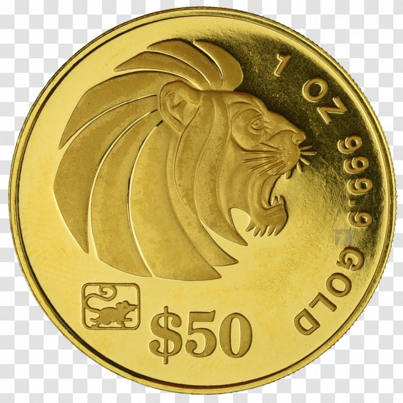 Singapore Gold Coin Bar - Currency - Coins Transparent PNG