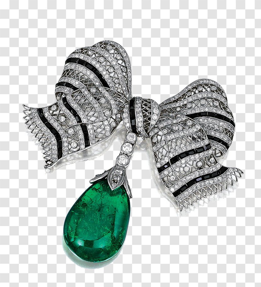 Emerald Earring Jewellery Brooch Gemstone - Van Cleef Arpels Transparent PNG