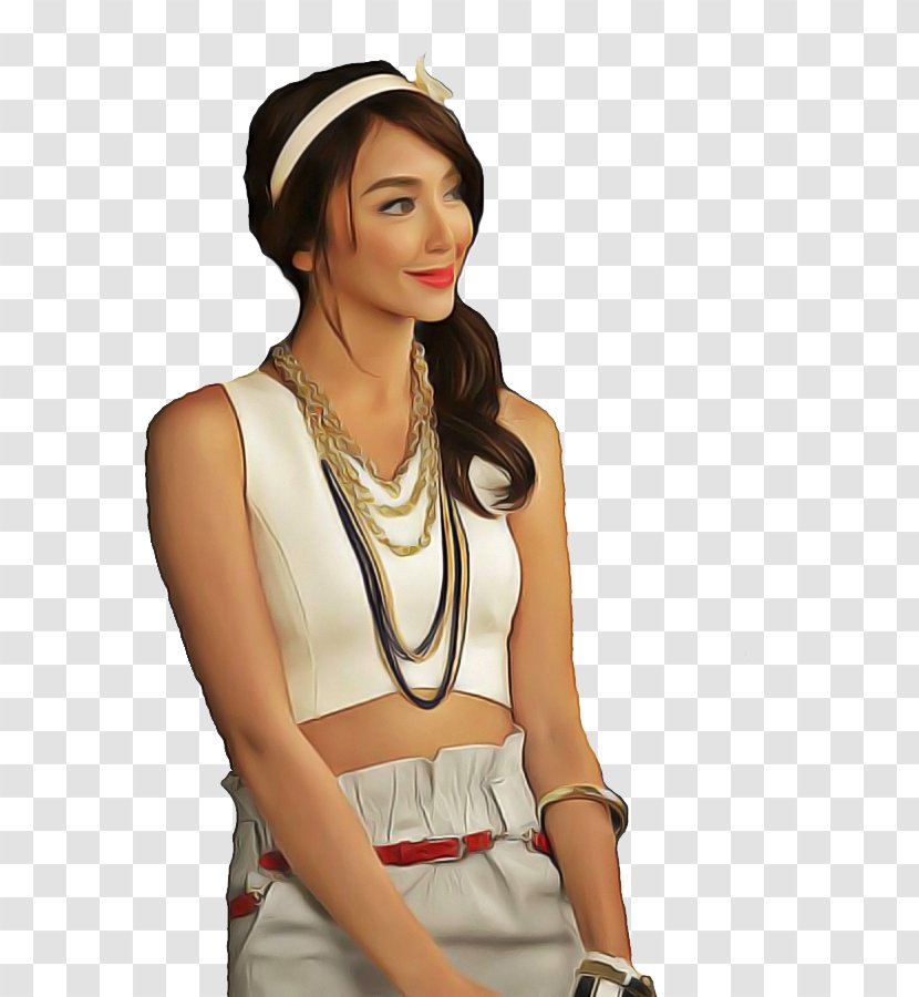 Hair Cartoon - White - Waist Cap Transparent PNG