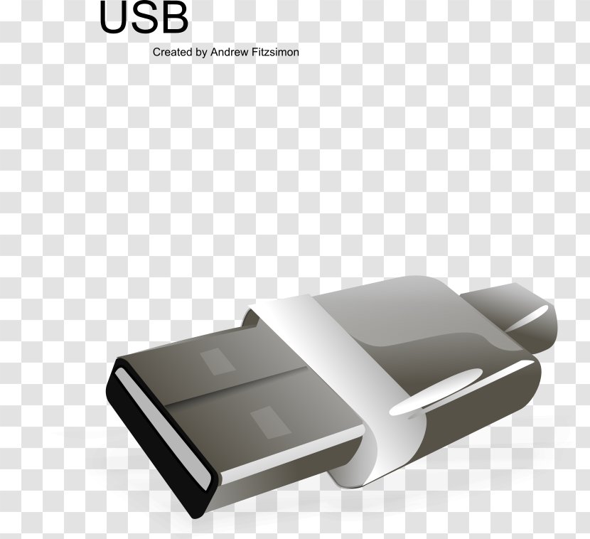 Laptop USB Flash Drives Electrical Connector Cable Transparent PNG