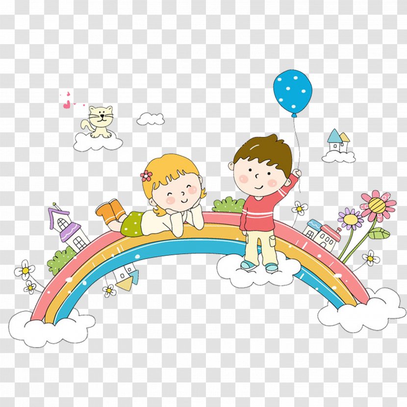 Child Cartoon Information Interactive Whiteboard - Adult - Rainbow Transparent PNG