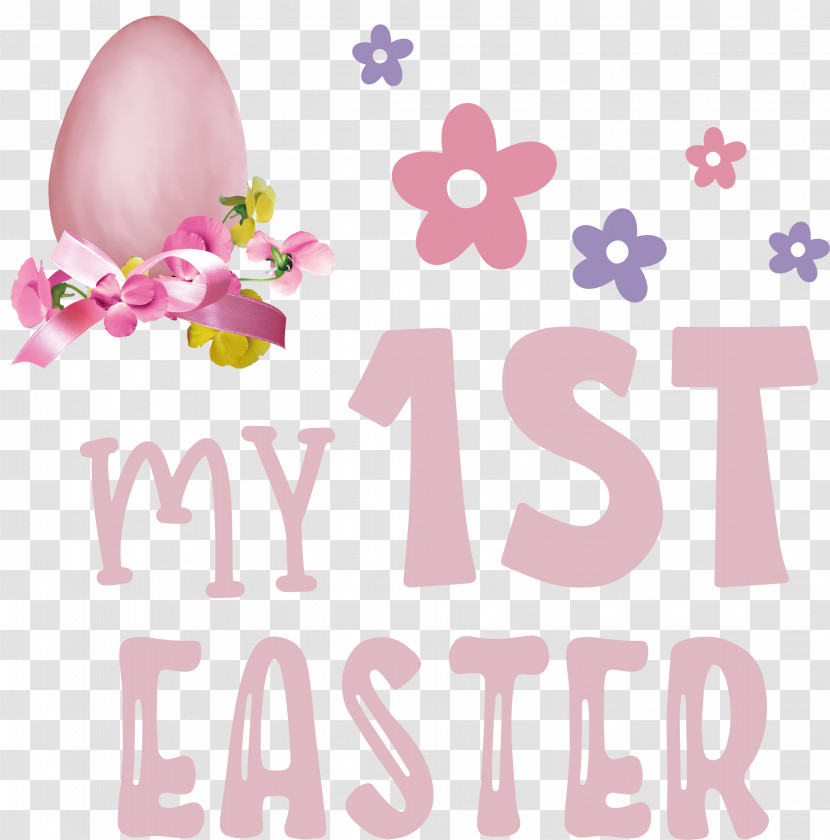 My 1st Easter Happy Easter Transparent PNG