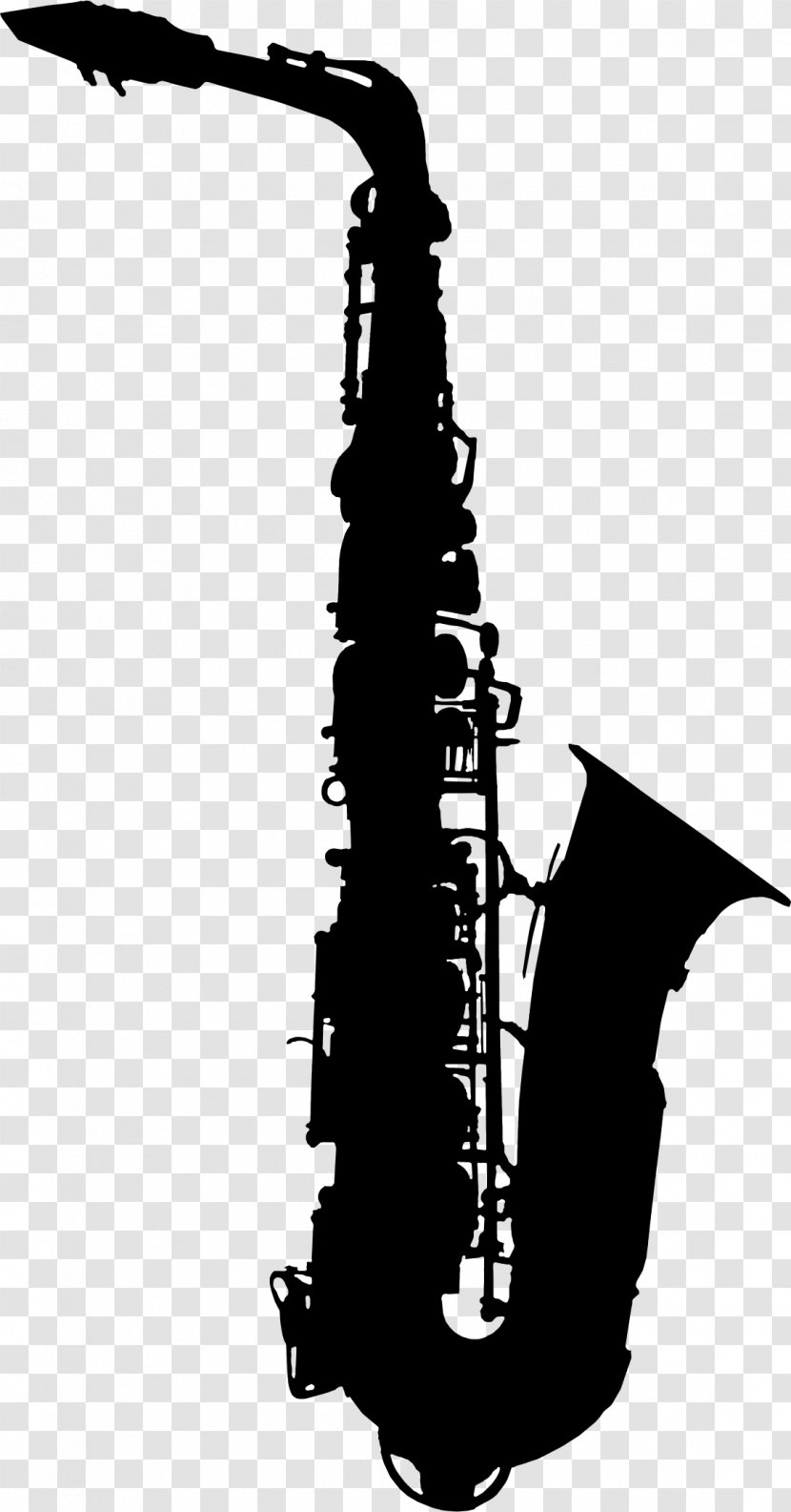 Alto Saxophone Silhouette Drawing Clip Art - Tree Transparent PNG