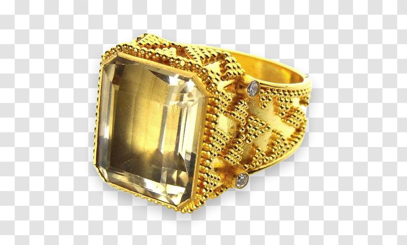 Ring Gemstone Topaz Gold Diamond Transparent PNG