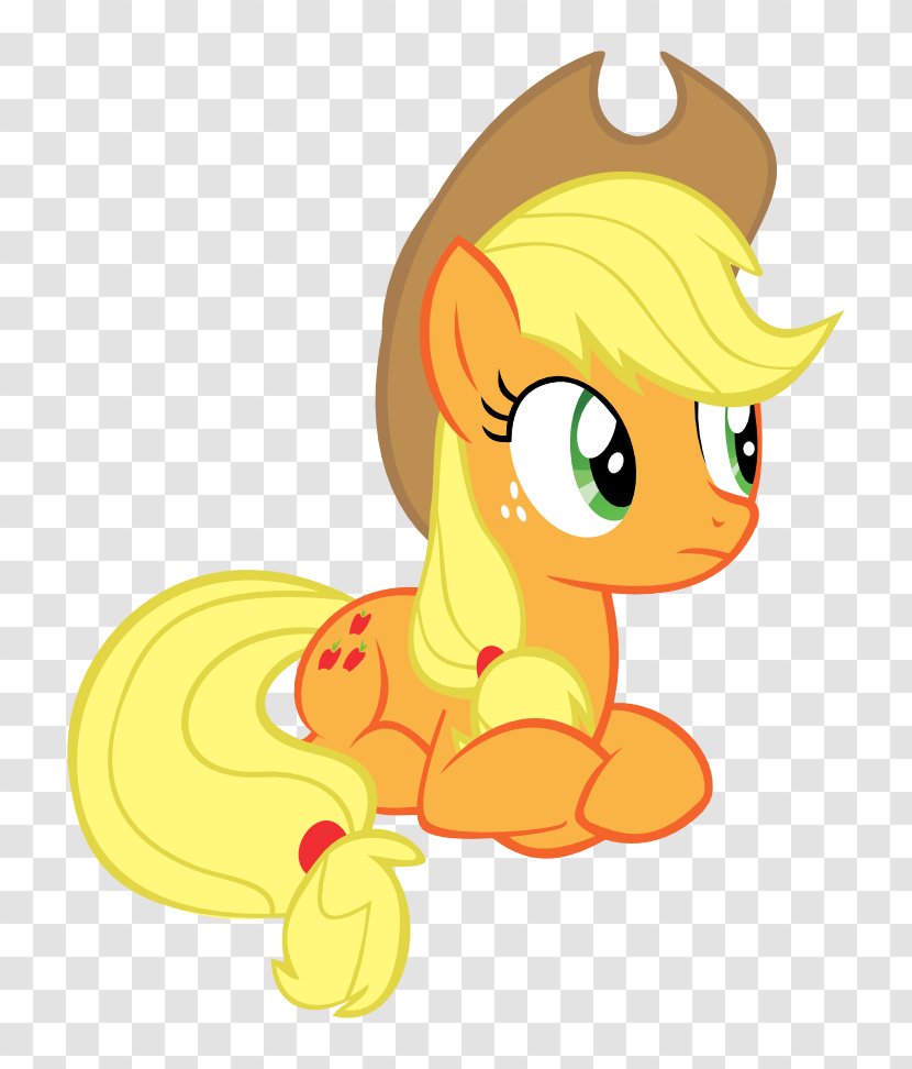 Applejack My Little Pony Rarity Rainbow Dash - Cartoon Transparent PNG