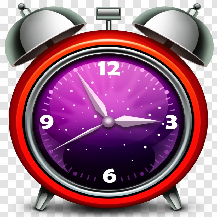 Alarm Clocks Timer Swiss Railway Clock Projector - Bell Transparent PNG