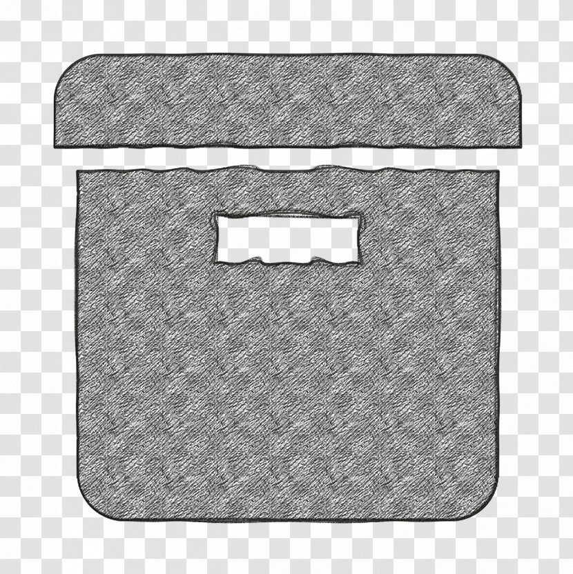 Box Icon - Rectangle - Metal Beige Transparent PNG