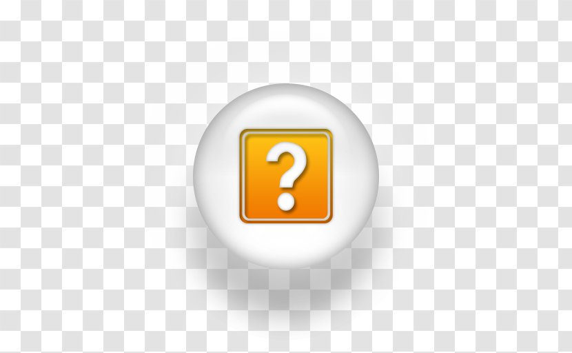 Brand Logo Font - Orange Question Mark Transparent PNG