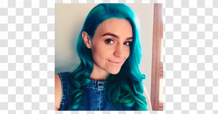 Amy Sheppard Hair Coloring Black Blue - Watercolor Transparent PNG