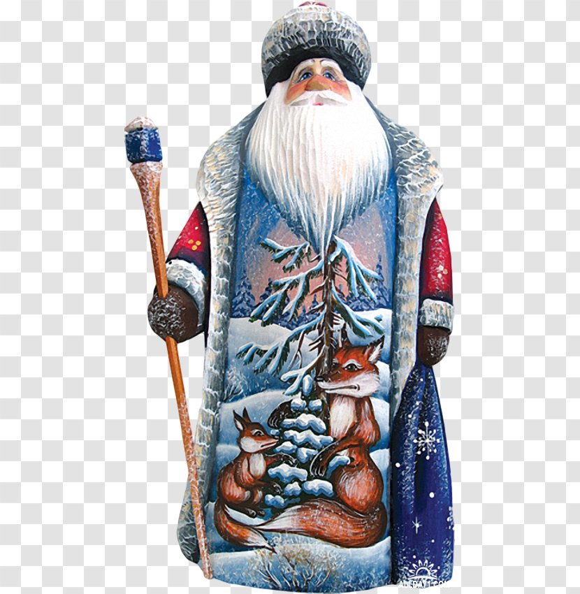 Santa Claus Christmas Ornament Character Figurine Transparent PNG