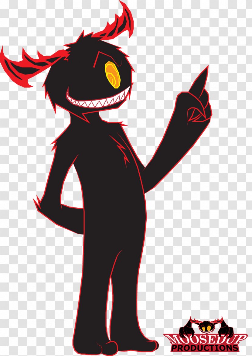 Cat Illustration Demon Clip Art Legendary Creature - Red Transparent PNG
