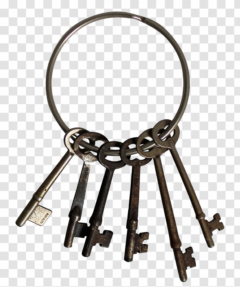 Skeleton Key Lock - Metal Transparent PNG