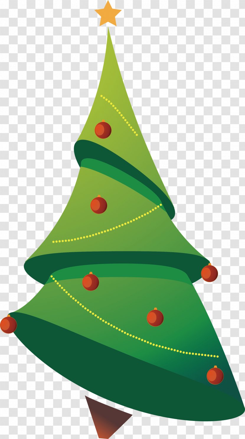 Christmas Tree Clip Art - Illustration - Cartoon Vector Transparent PNG
