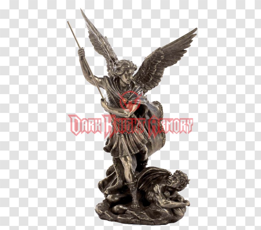 Michael Lucifer Cherub Statue Sculpture - Demon Transparent PNG