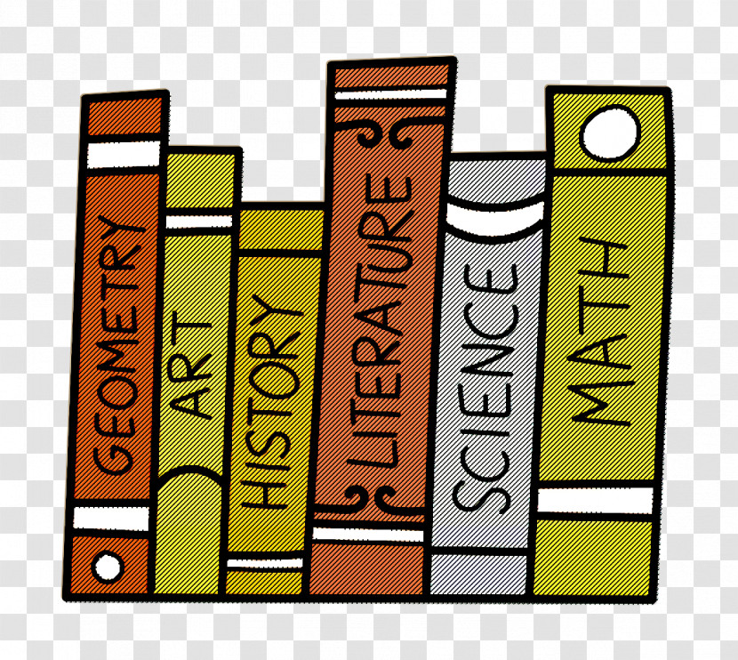 Math Icon Back To School Icon Text Books Icon Transparent PNG