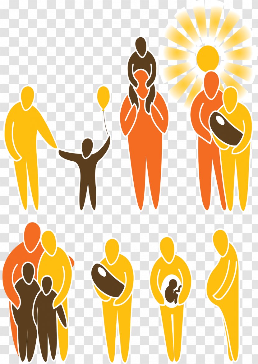 Family Clip Art - Orange Transparent PNG