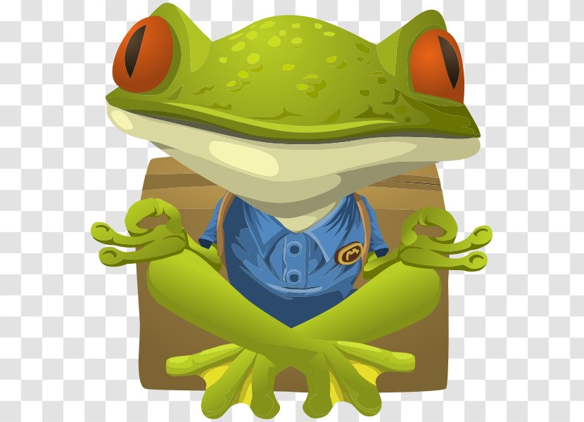 Frog Yoga Lithobates Clamitans Meditation Clip Art Transparent PNG