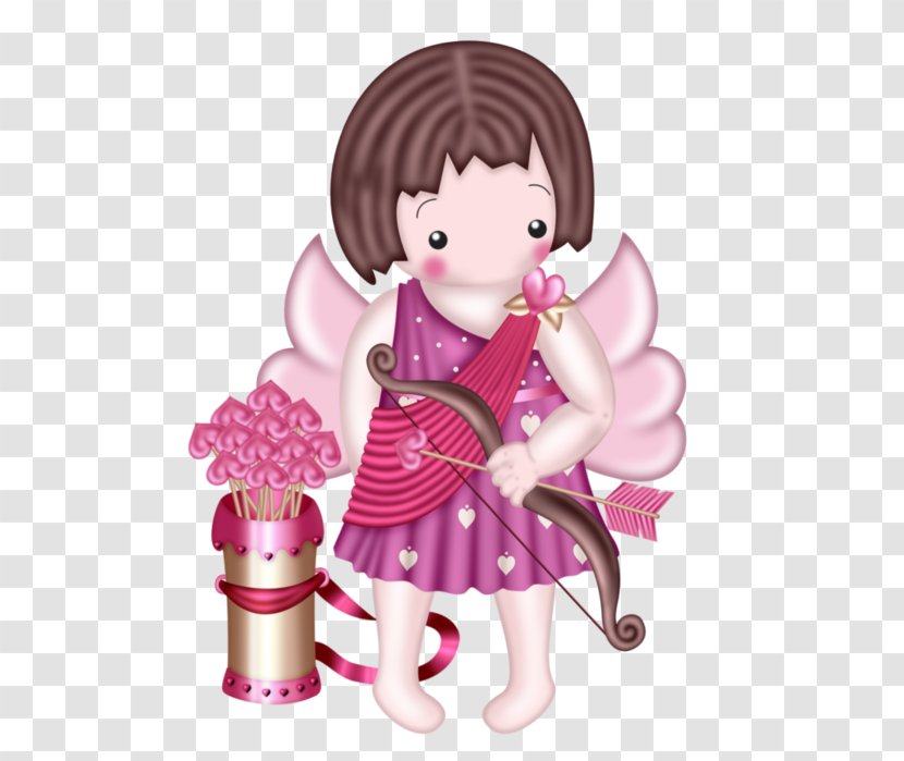 Clip Art - Frame - Pink Angel Transparent PNG