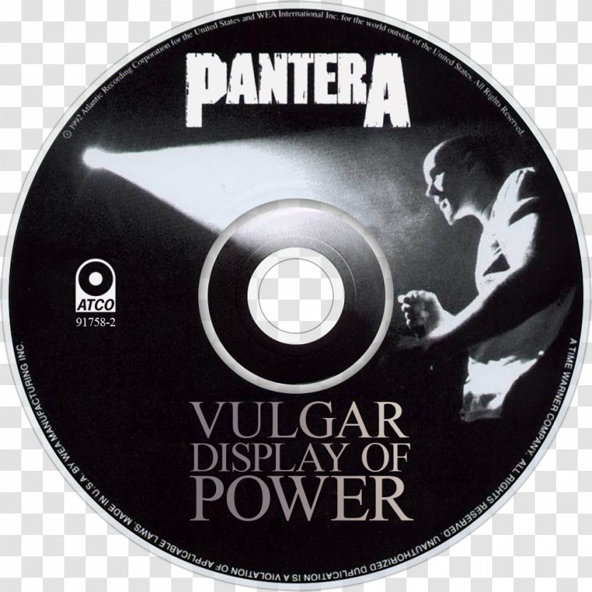 Compact Disc Vulgar Display Of Power Mouth For War Pantera Album - Flower Transparent PNG
