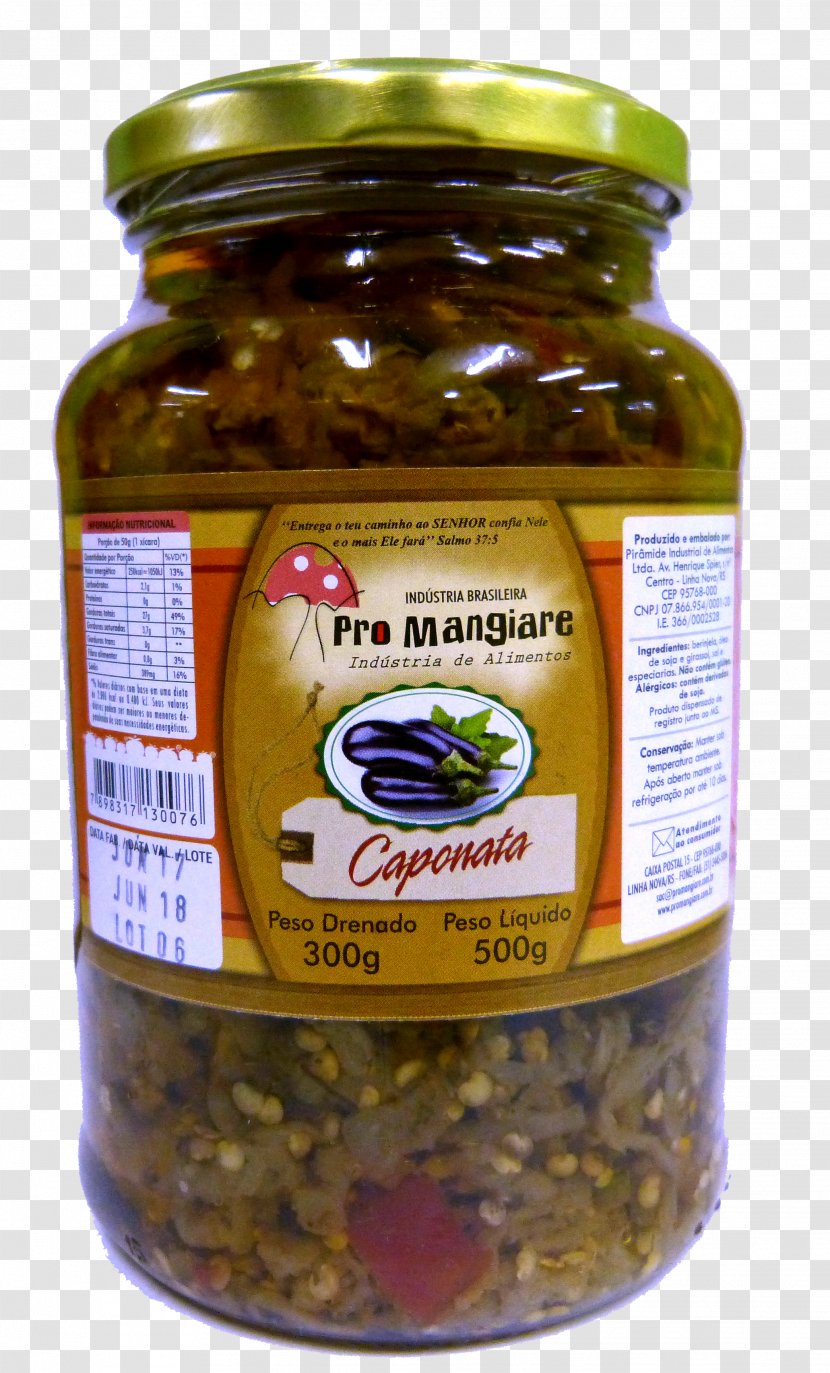 Caponata Giardiniera Vegetarian Cuisine South Asian Pickles Recipe - Achaar - Olive Transparent PNG