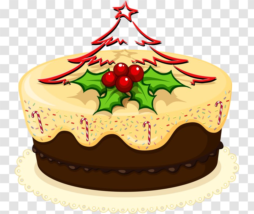 Cupcake Clip Art Christmas Cake Fruitcake - Toppings Transparent PNG