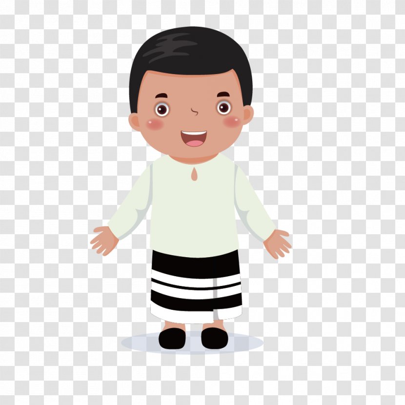 Folk Costume Dress Clothing Tradition - Figurine - Cute White Little Boy Transparent PNG