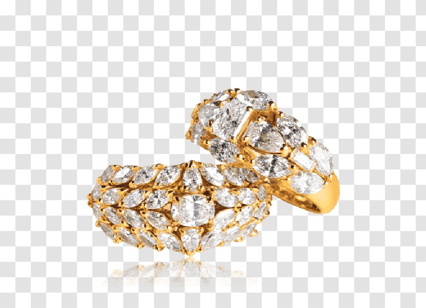 Earring Jewellery Gold Diamond - Ring Transparent PNG