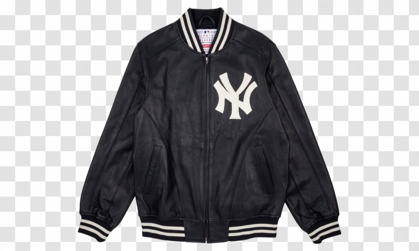 Yankee Stadium 1998 New York Yankees Season MLB Logos And Uniforms Of The - Leather Jacket - Letterman With Hoodie Transparent PNG