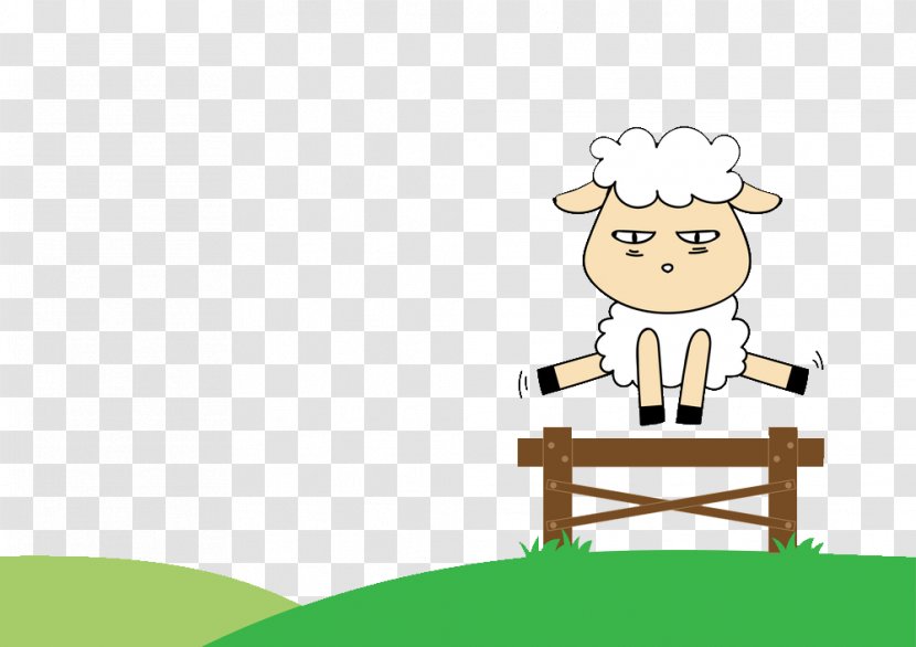 Cattle Jumping Sheep Illustration Cartoon - Ocd Transparent PNG