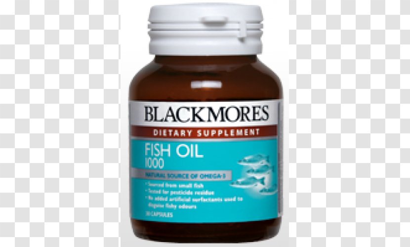 Dietary Supplement Fish Oil Blackmores Omega-3 Fatty Acids - Capsule Transparent PNG