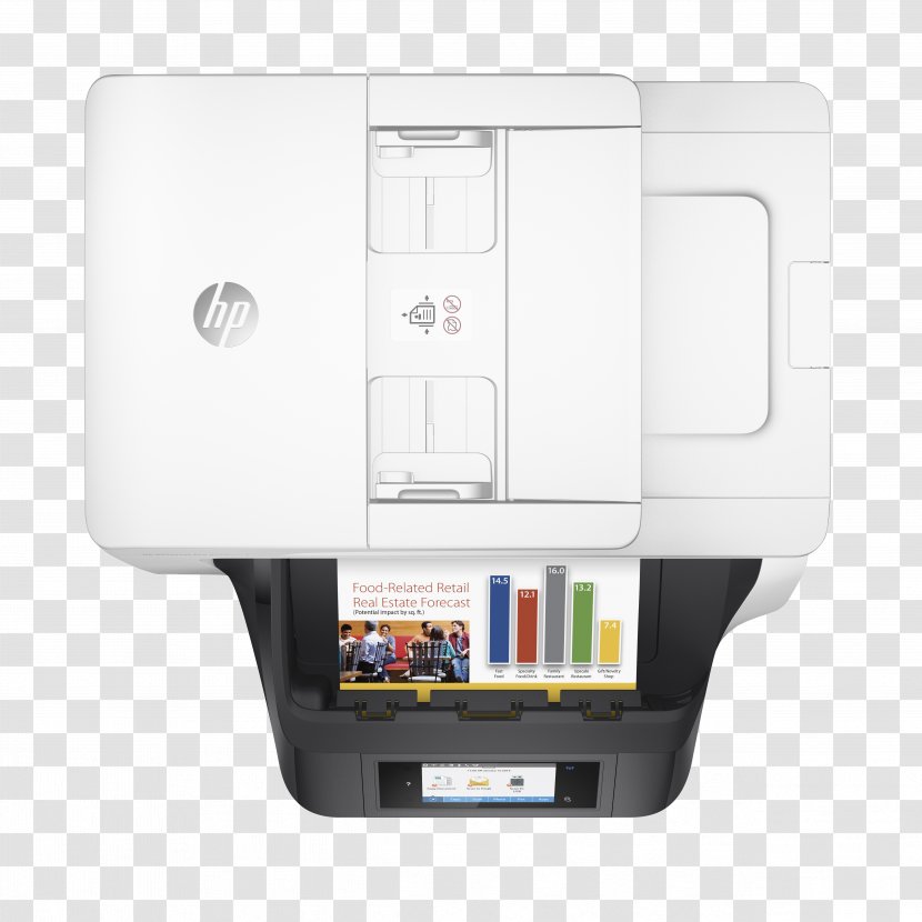 Hewlett-Packard HP Officejet Pro 8720 Multi-function Printer Inkjet Printing - Multifunction Transparent PNG