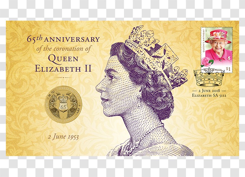 Coronation Of Elizabeth II Australian Two-dollar Coin Queen's Birthday Cover - Frame - Australia Transparent PNG