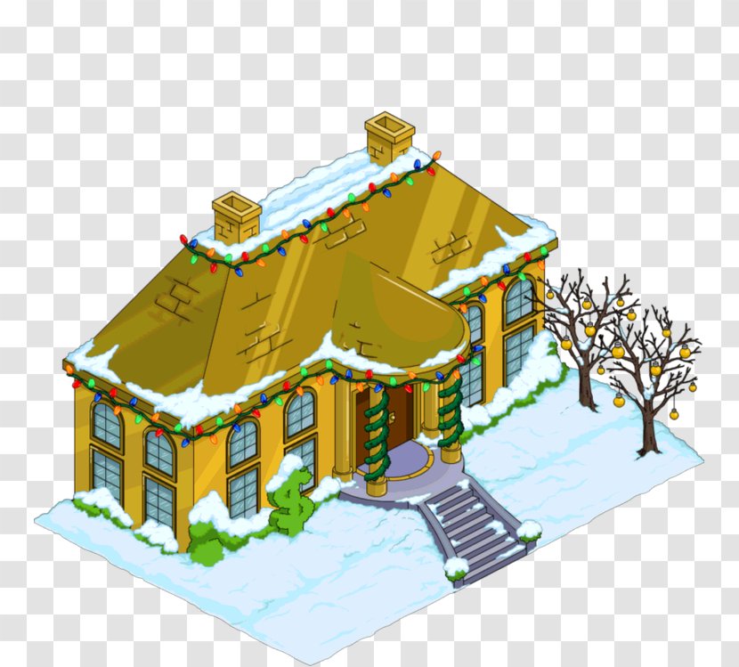 The Simpsons: Tapped Out Game Christmas New Year Residential Area - Gold Bar Decorated Transparent PNG