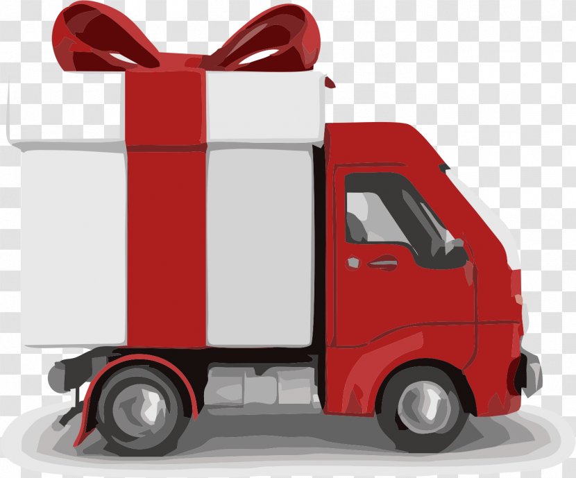 Delivery Cupcake Customer Service Gift Freight Transport - Truck Transparent PNG
