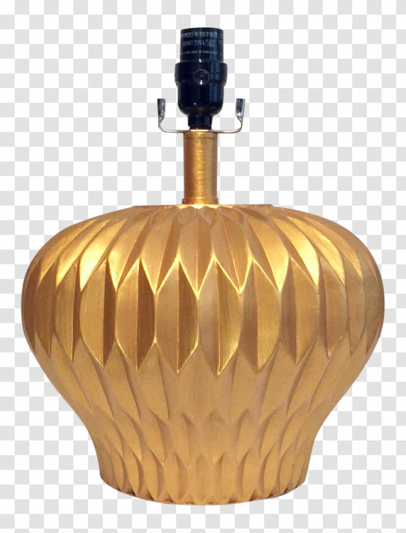 Product Design 01504 - Brass - Golden Table Lamp Transparent PNG