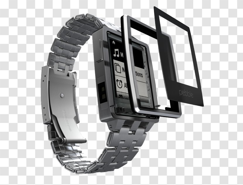 Pebble Smartwatch Wear OS Marketing - Watch Accessory - Metal Scratches Transparent PNG