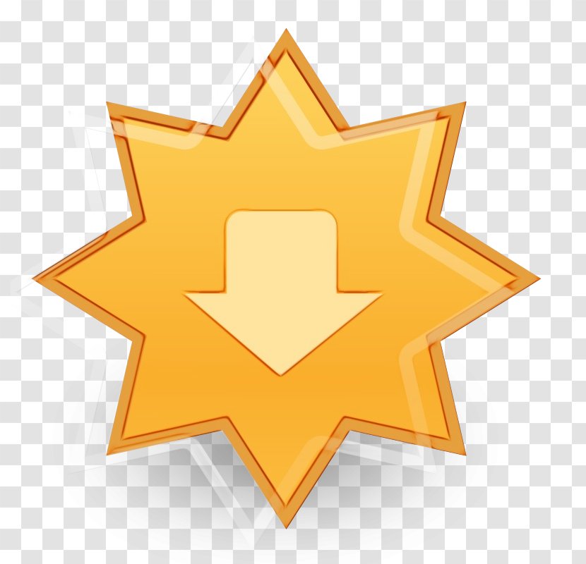 Orange - Star Logo Transparent PNG