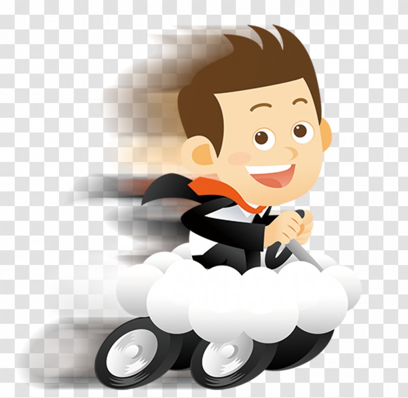 Cartoon Animation Poster - Smile - People Flying Car Transparent PNG