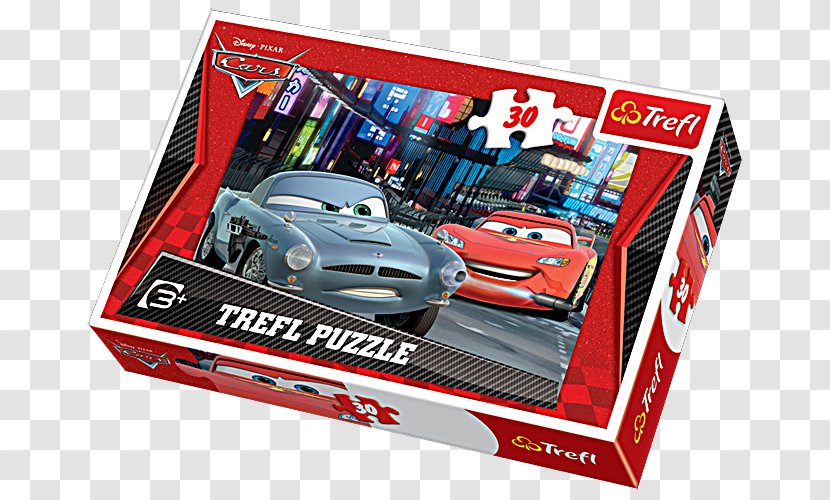 Jigsaw Puzzles Lightning McQueen Cars 2 Trefl - Scale Model - Car Transparent PNG