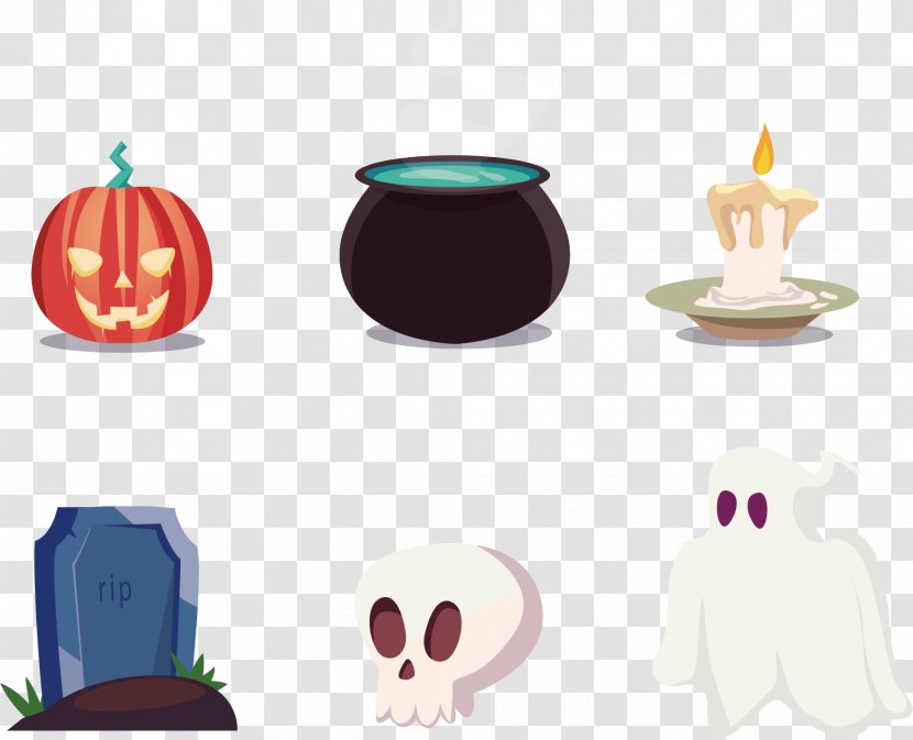 Halloween Illustration - Table - Vector Hand-painted Monster Comics Transparent PNG