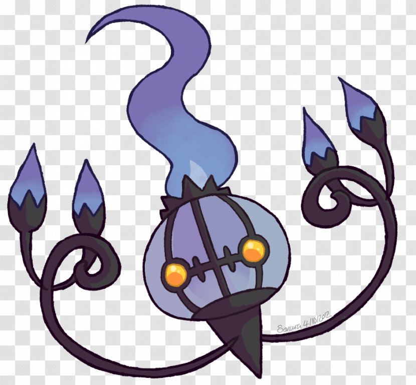 Pokémon Vrste Chandelier Haunter Song - Silhouette - Frame Transparent PNG