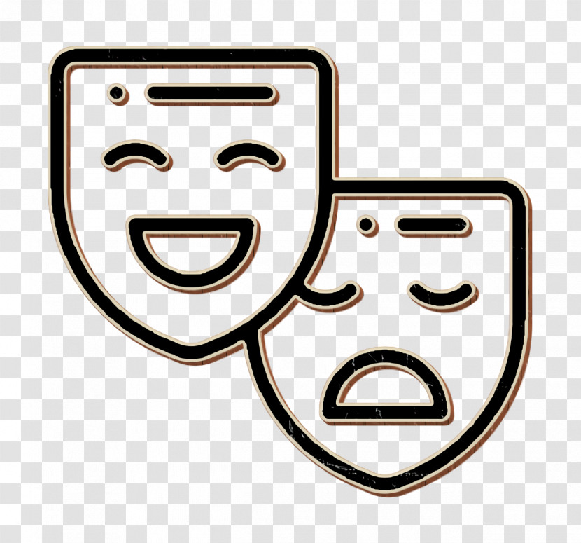 Theater Masks Icon Mask Icon Artistic Studio Icon Transparent PNG