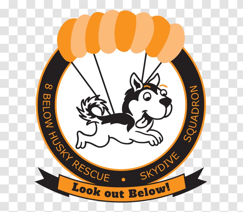 Siberian Husky Clip Art Logo Vector Graphics - Orange Transparent PNG