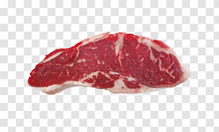 Food Beef Red Meat Animal Fat Veal - Sirloin Steak Bayonne Ham Transparent PNG
